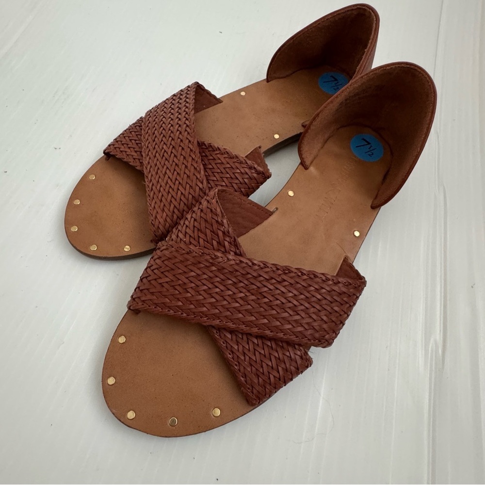 Cynthia Rowley Fiona braided Tan Woven Sandals
